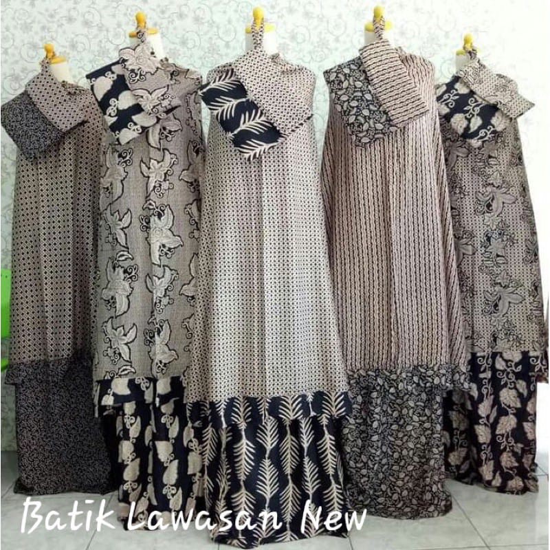 NEW Mukena Motif Rayon Bali Ukuran Jumbo Mukena Bali Adem Murah