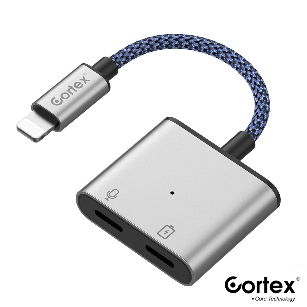 Cortex MH386 Splitter iPhone  2in1 Lightning to Lightning + Lightning CONVERTER Original IC PUBG Charger+MicA