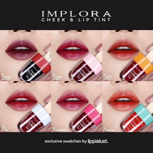 [TERMURAH SESHOPEE!] BPOM IMPLORA CHEEK & LIP TINT ES KRIM BIBIR LIPTINT BPOM ICE CREAM 5.5GR