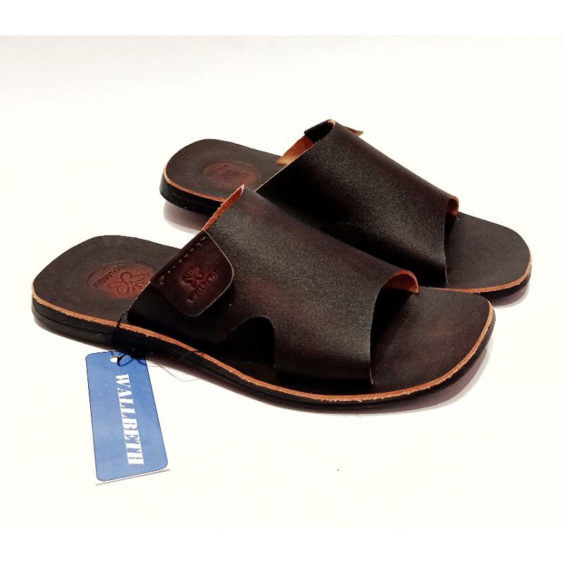 sandal pria full kulit asli alas nya juga kulit asli home industri Cibaduyut Bandung