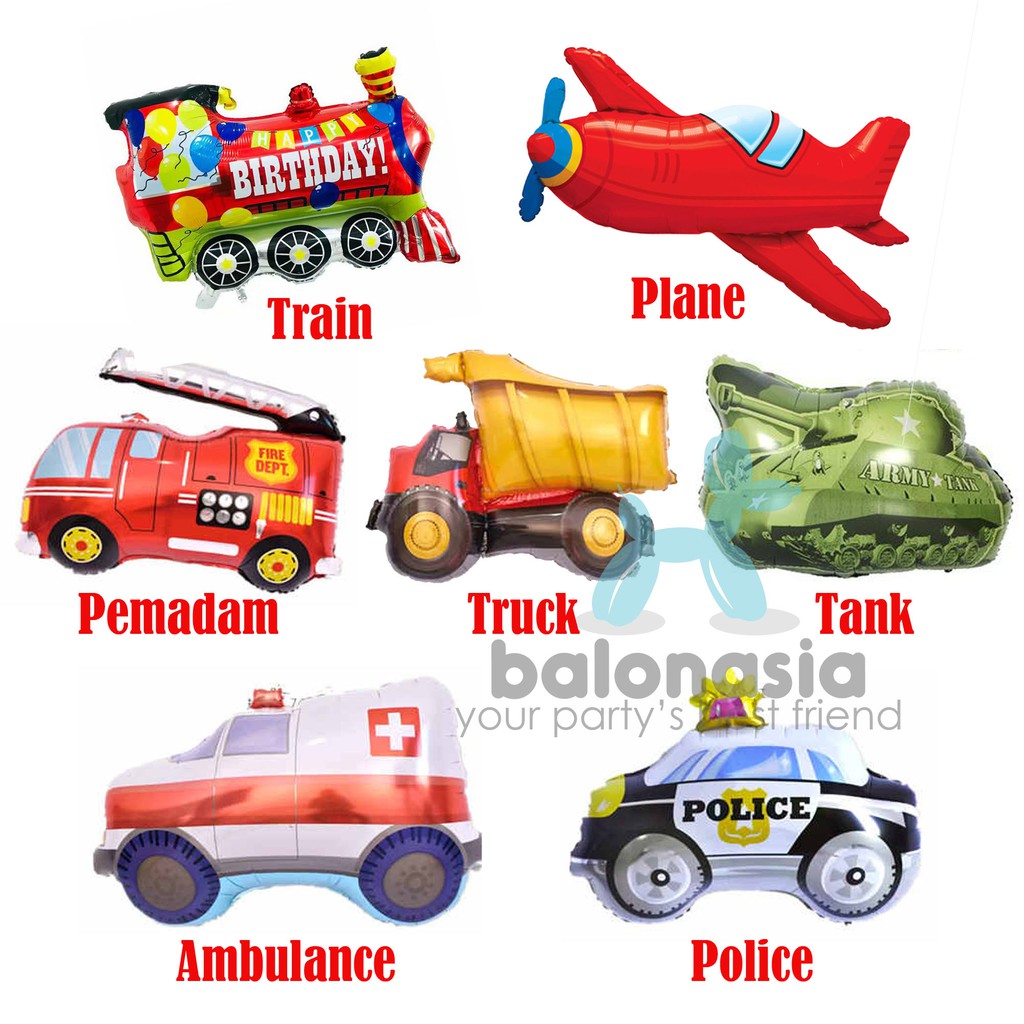 Balonasia Balon Foil Karakter Mobil Jumbo