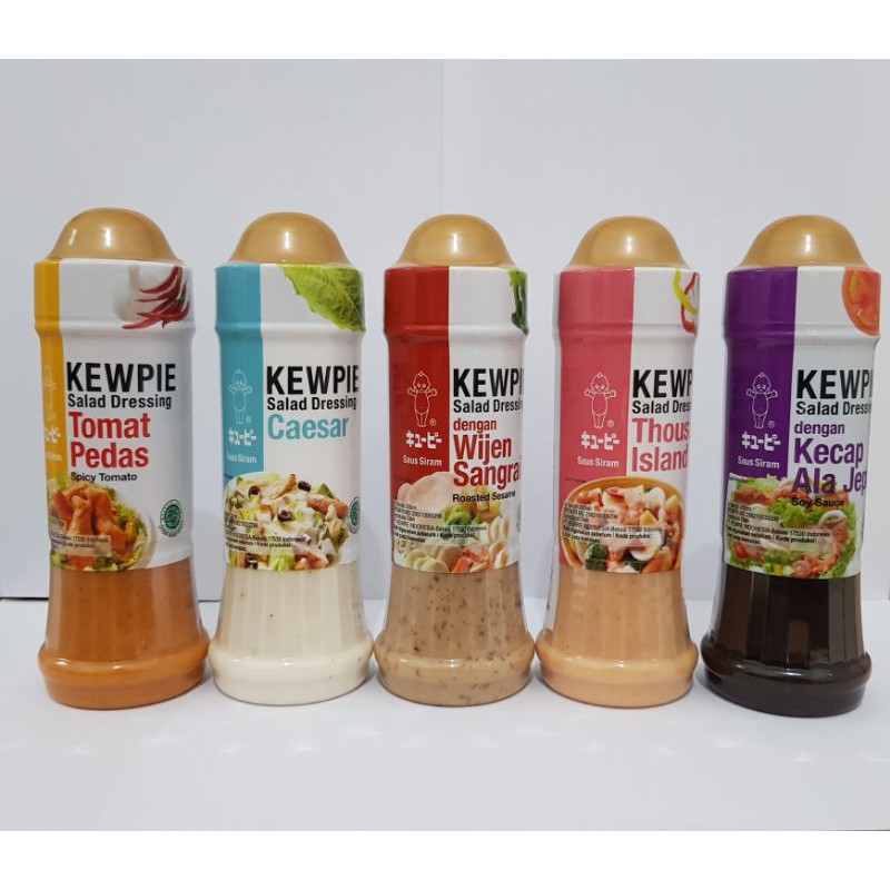KEWPIE SALAD DRESSING SAUS SIRAM 200 ML WIJEN SANGRAI CAESAR THOUSAND ISLAND SOY SAUCE SPICY TOMATO