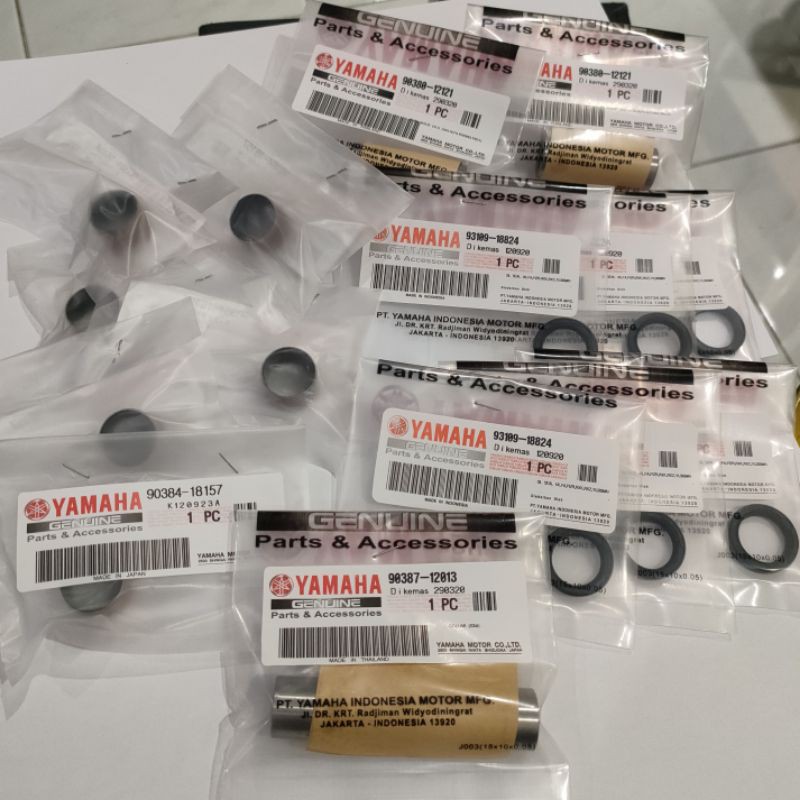 Paket kit 15pcs bos monoshock unitrek Yamaha Scorpio old new Japan ori 5BP