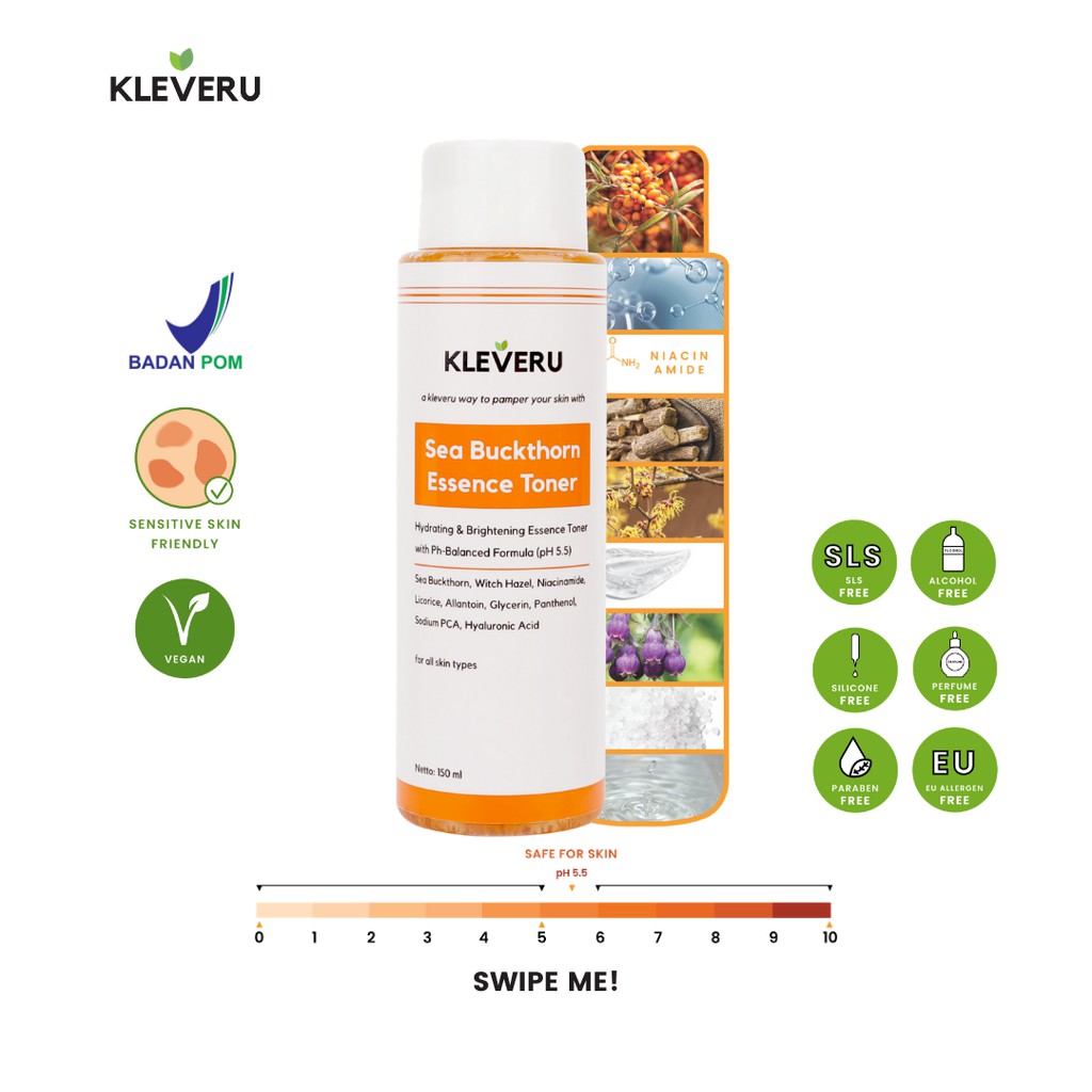 KLEVERU Sea Buckthorn Essence Toner 150ml