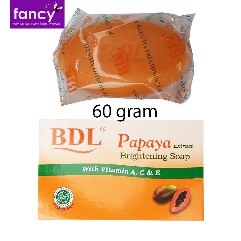 BDL Papaya Soap Sabun Pepaya 60 / 90 gram BPOM Brightening