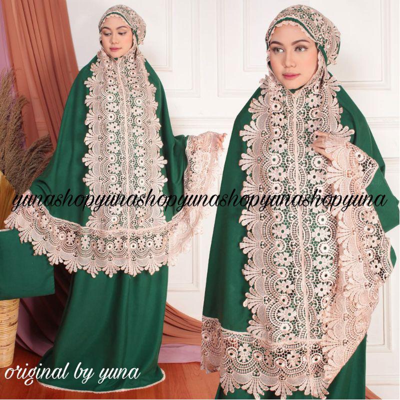 MUKENA RENDA KEONG MILO MICRO JUMBO RENDA FULL MAHARANI premium