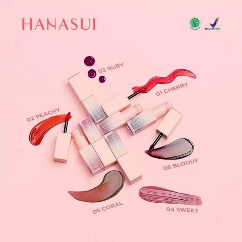 Hanasui Tintdorable Lip Stain || Lip tint Hanasui || LIPTINT HANASUI
