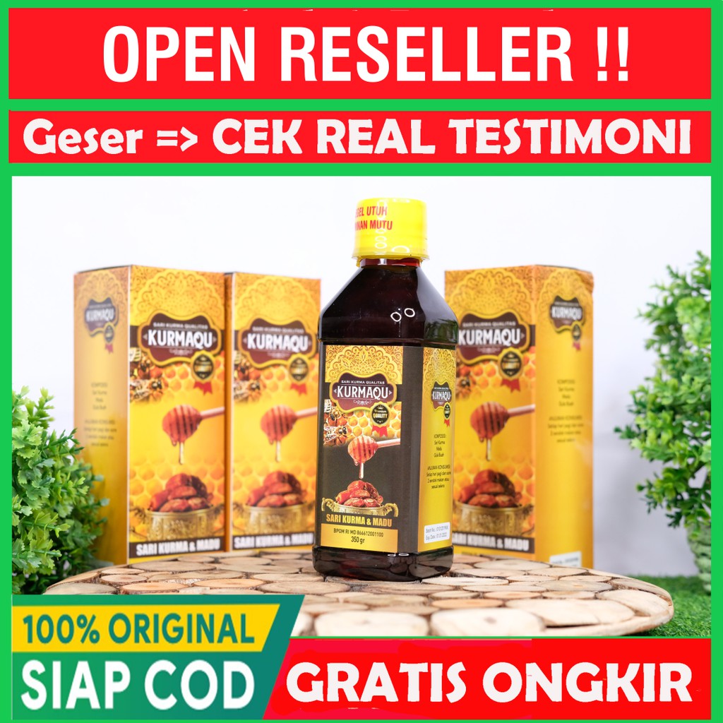 Obat Vitamin Suplemen Penggemuk Badan Penambah Nafsu Makan Untuk Anak & Dewasa Sari Kurma Kurmaqu