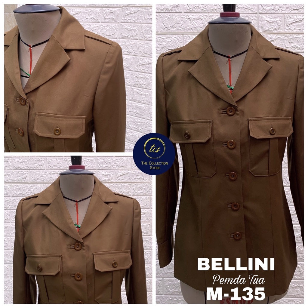 BLAZER BELLAGIO, Premium Seragam Pemda Bellini, Pemda Tua PNS, Premium Quality & Fabric | M-135
