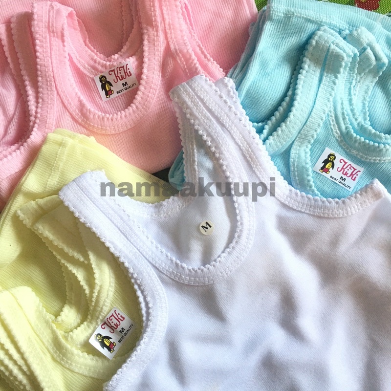[12 pcs] Kaos dalam bayi murah kaos singlet KIKI