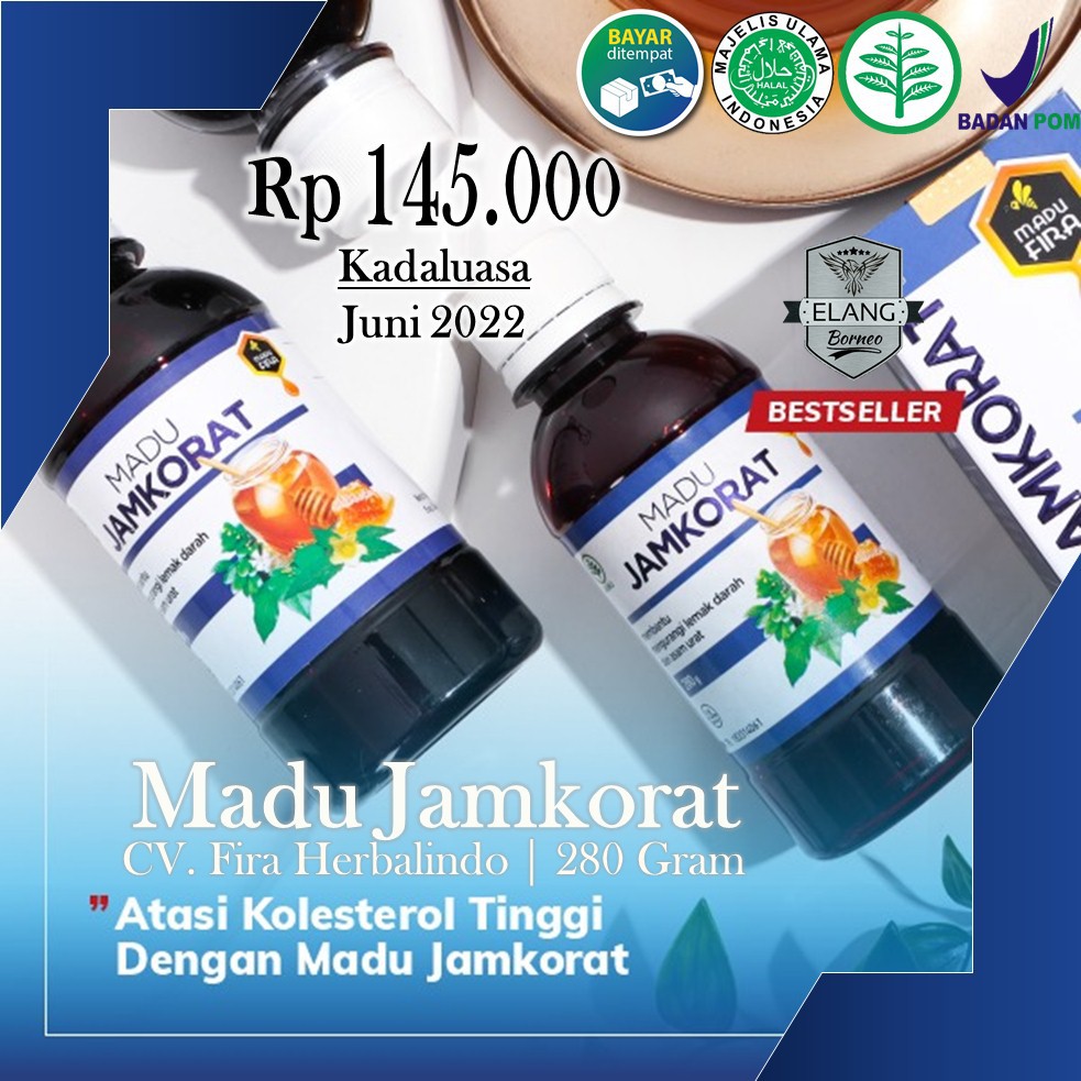 [COD] MADU JAMKORAT Madu Kolesterol Asam Urat Obat Kolestrol Asamurat
