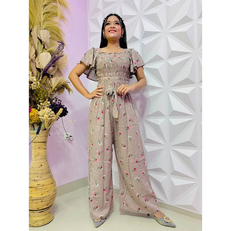 Part 1 Jumpsuit Lili / Jumpsuit kulot / Jumpsuit Bali /overall motif /overall kekinian
