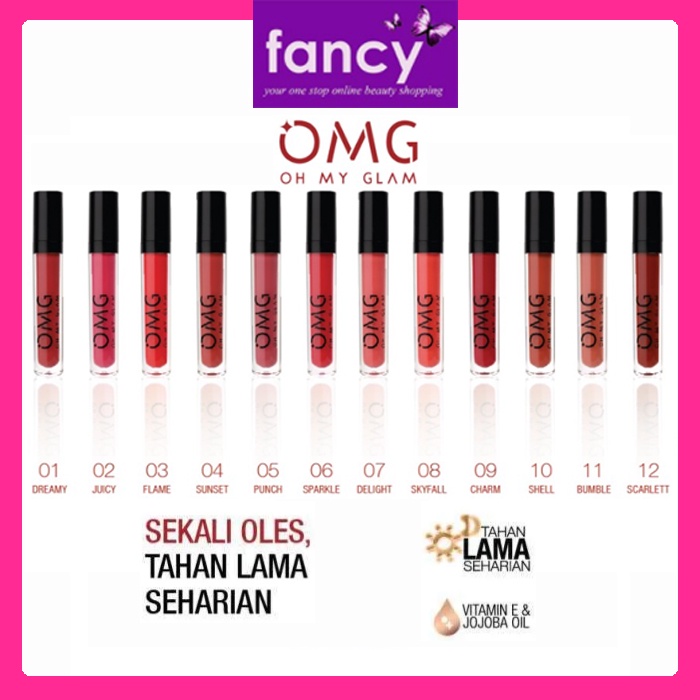 OMG OH MY GLAM Matte Kiss Lip Cream 3.5g Lip Cream Matte by WARDAH