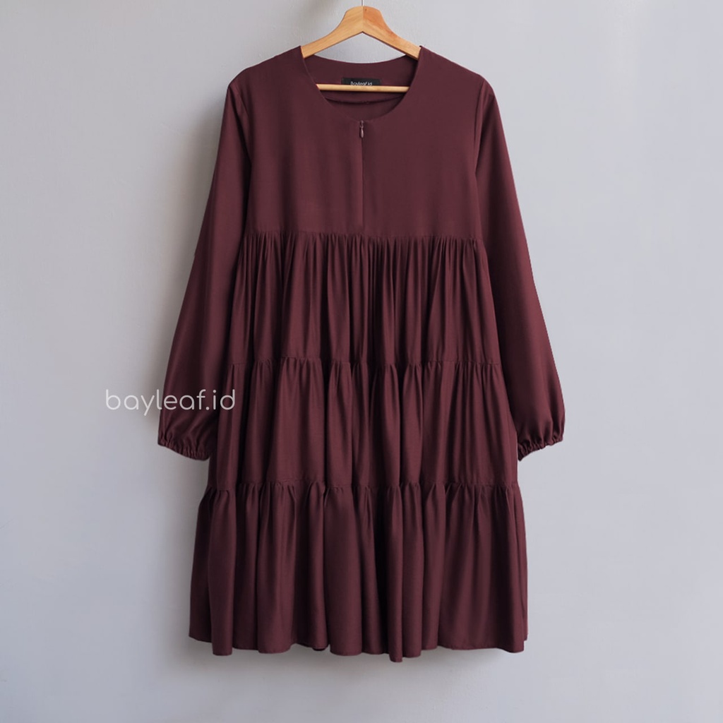 Bayleaf.id Melysa Tunik Navy, Maroon, Soft Army