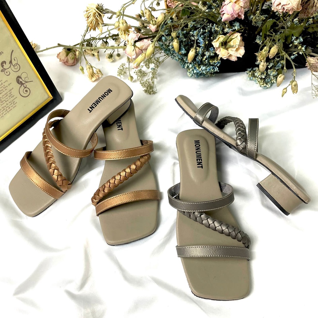 Sandal Hak Tahu Wanita 3cm/Sendal Heels Wanita Terbaru Monument HS-1