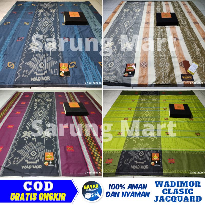 SARUNG WADIMOR CLASSIC JACQUARD MOTIF TIMBUL ORIGINAL TERBARU TERMURAH