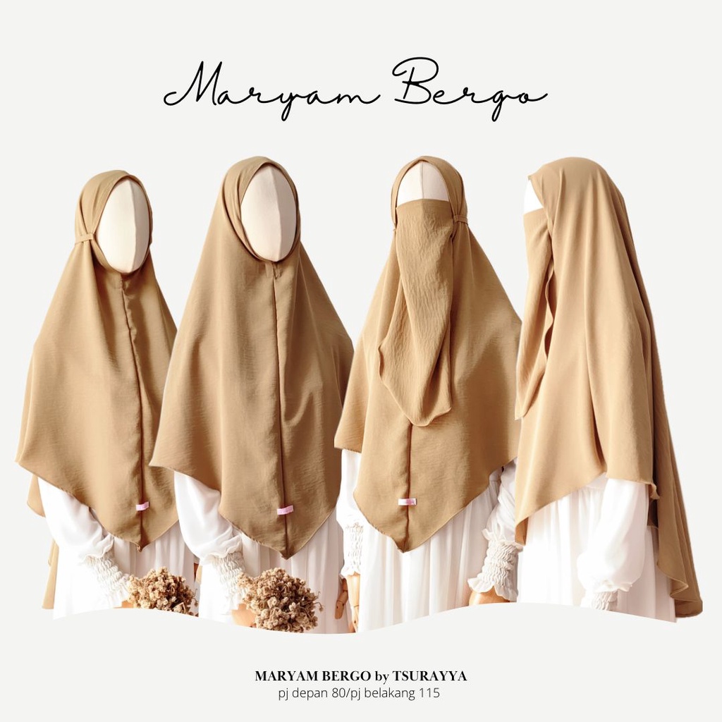 BERGO MARYAM/BERGO TALI CRINCLE SET CADAR