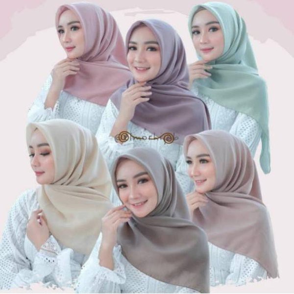 Bella Square ( warna part 1 ) Kerudung Segiempat Jilbab
