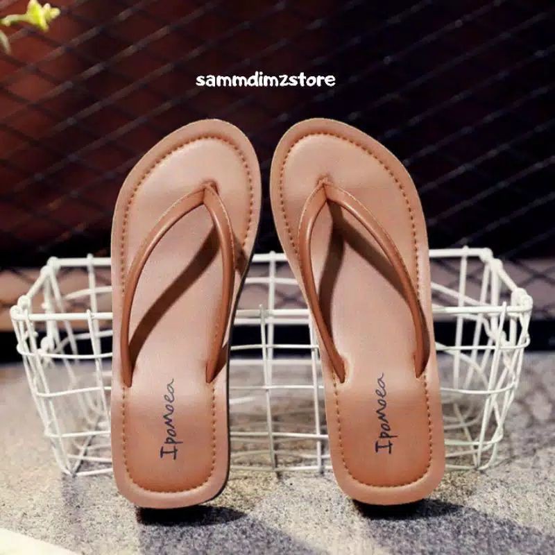 SANDAL WEDGES JAPIT SIMPLE SANDAL WANITA CANTIK NEW