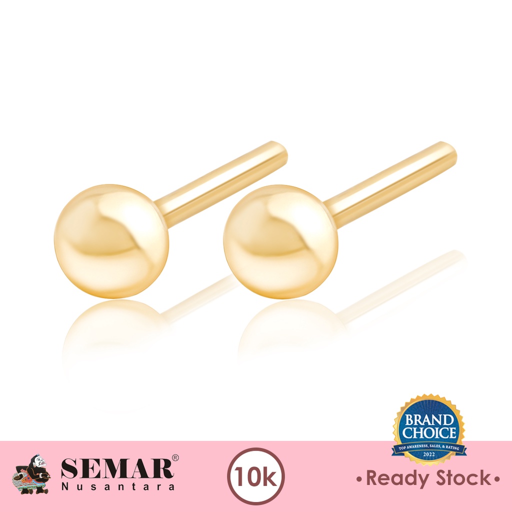 Anting Emas Tindik Korean Style Heera Gold 10K Semar Nusantara