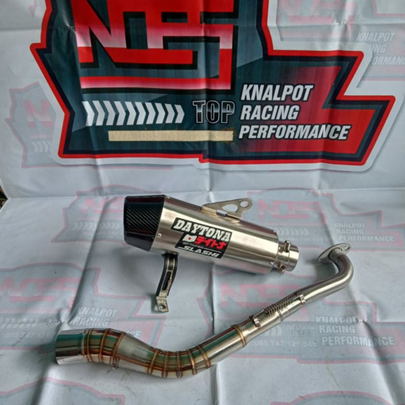 Knalpot Beat Scoopy PCX ADV Vario Mio Fino nmax aerox Lexi Daytona racing fullsystem