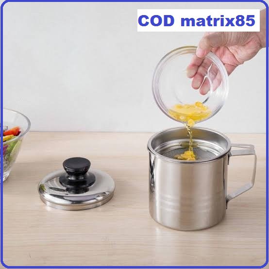 Saringan minyak Oil pot steinless 1.2L