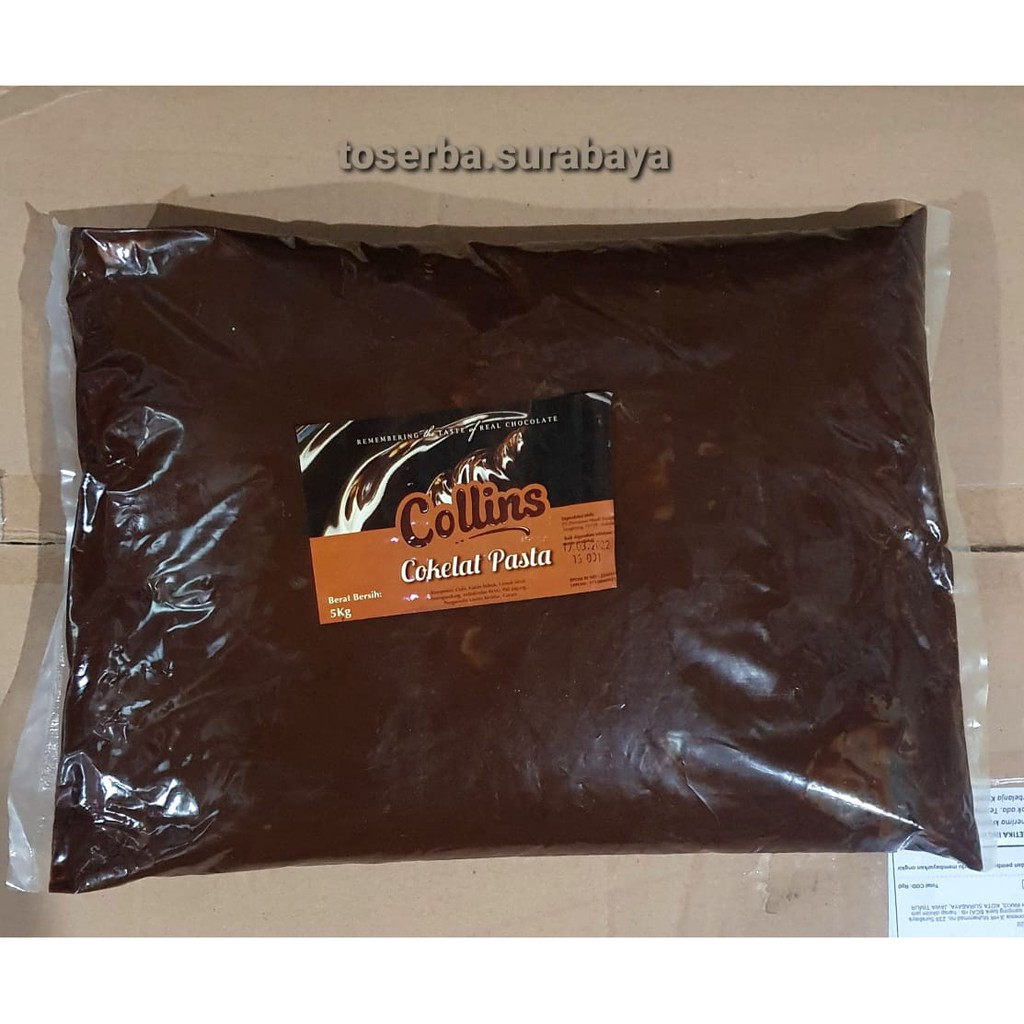 SELAI COKLAT PASTA Collins 250gr / Selai Cokelat Isian & Olesan / Choco Filling