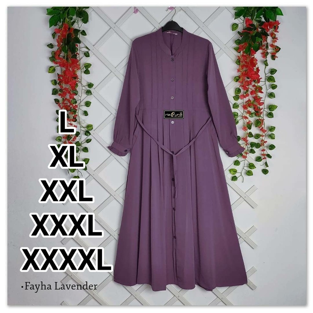 GAMIS SYARI UKURAN L XL XXL JUMBO BUSUI + KHIMAR SET MURAH DRESS POLOS TERBARU GAMIS ( AZAHRA SYAR'i