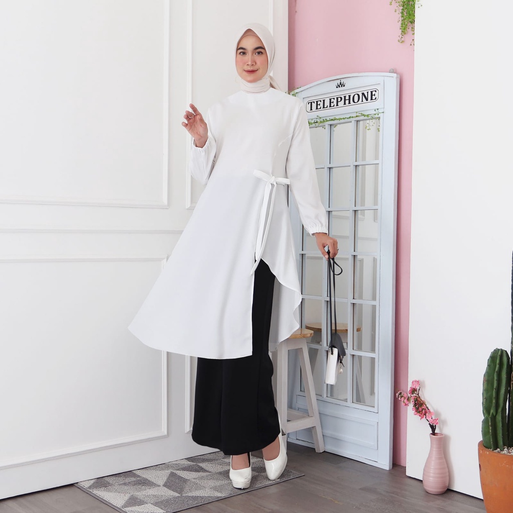 Long tunik wanita tunik Fashion Hijab Wanita 807