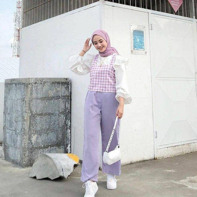 PROMO/ ANJAS TOP Setelan Wanita Blouse Wanita Korean Style Baju Kotak Kotak Wanita Blus