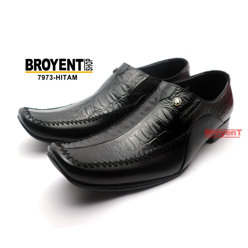 Sepatu Pantofel Pria Kulit Sapi Asli 7973