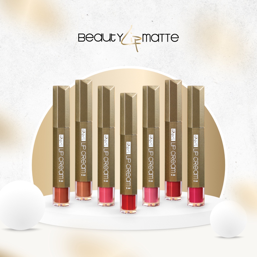 B ERL Beauty Lip Matte Cream Lipstik Kosmetik Bibir B ERL COSMETICS