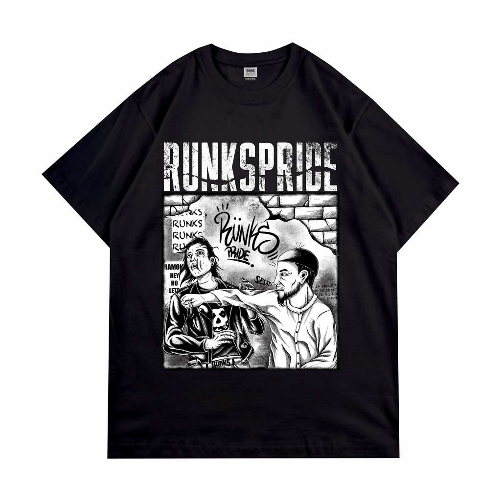 6. RUNKS PRIDE SS Tshirt Kaos Distro Brand Lokal Original Clothing Pakaian Berkualitas Untuk Pria dan Wanita