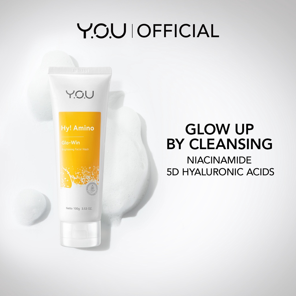 YOU Hy! Amino Brightening Facial Wash Sabun Cuci Muka