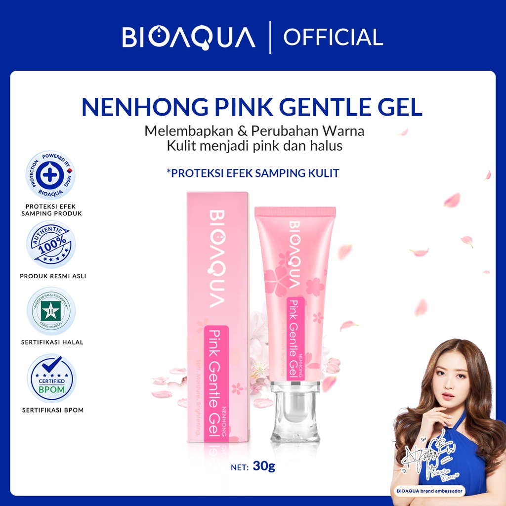 BIOAQUA Nenhong Cream 30g Warm Gentle Pink Nenhong Lip Serum Pemerah Bibir Serum Bibir Untuk Bibir Hitam