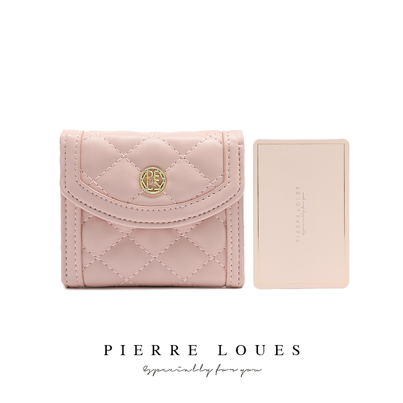 Dompet Wanita Lipat Kecil PIERRE LOUES Yuki Wallet Bahan Kulit PU Leather Premium