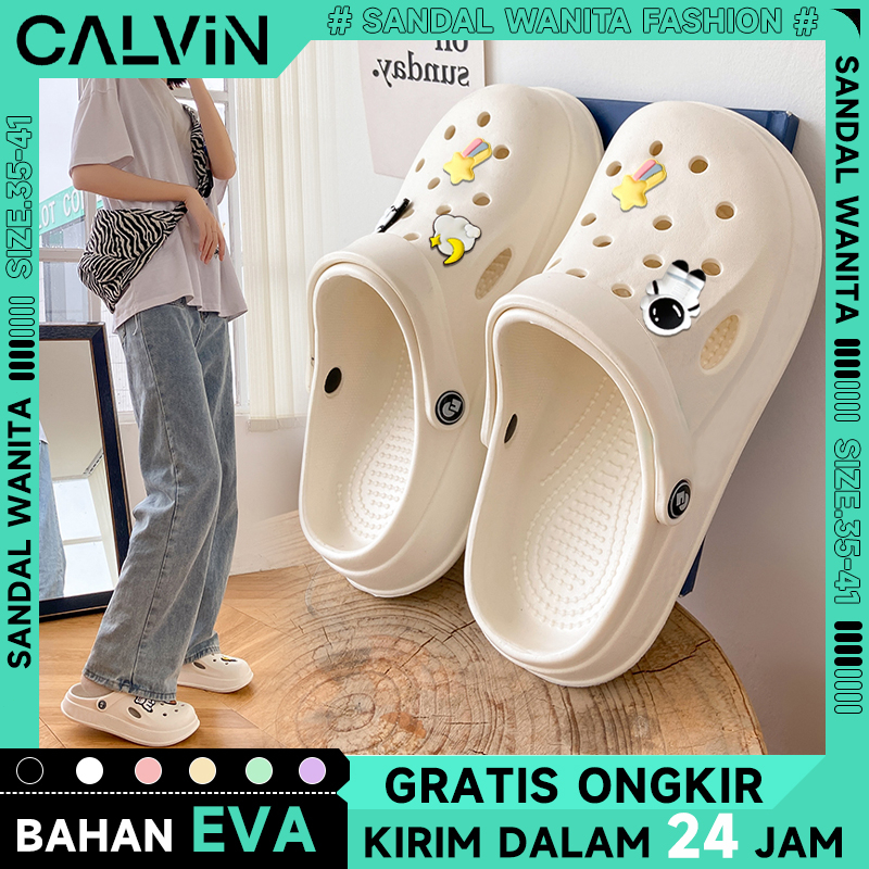 Sepatu sandal jelly fuji wanita import terbaru 2023 Sandal kodok wanita dewasa korea Sendal baim wanita