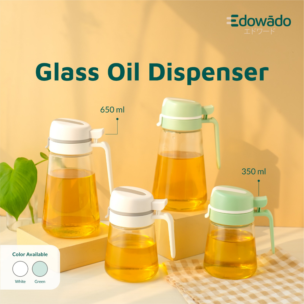 Wadah Minyak Anti Panas Anti Tumpah Glass Oil Dispenserl