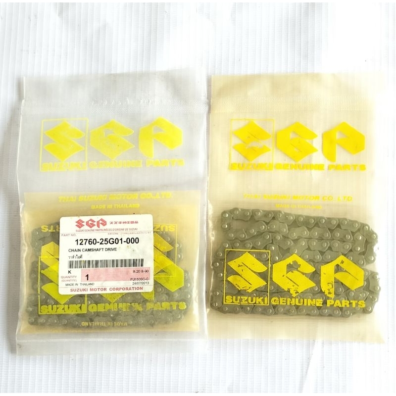 12760-25G01-000 (CHAIN COMP, CAMSHAFT DRIVE) Rantai Keteng kamprat Satria Fu 150 Original SGP Thailand CBU 2x3 124L
