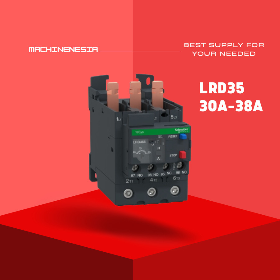 THERMAL OVERLOAD RELAY LRD35 30A-38A SCHNEIDER LRD 35 ORIGINAL SNI