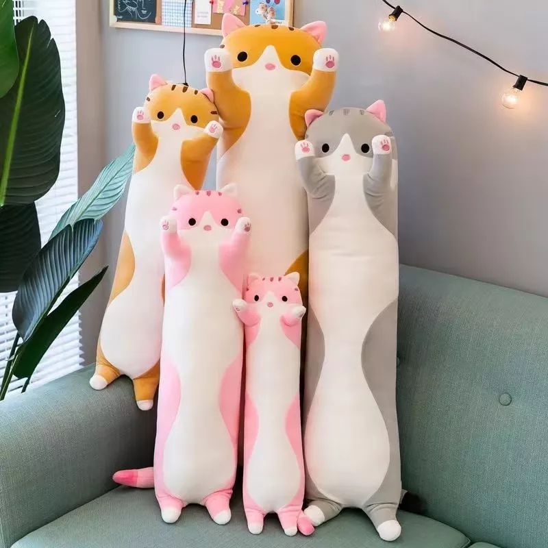Bantal guling kucing/boneka bantal kucing/boneka bantal lucu/boneka bantal murah imut/boneka guling cat boneka kucing m