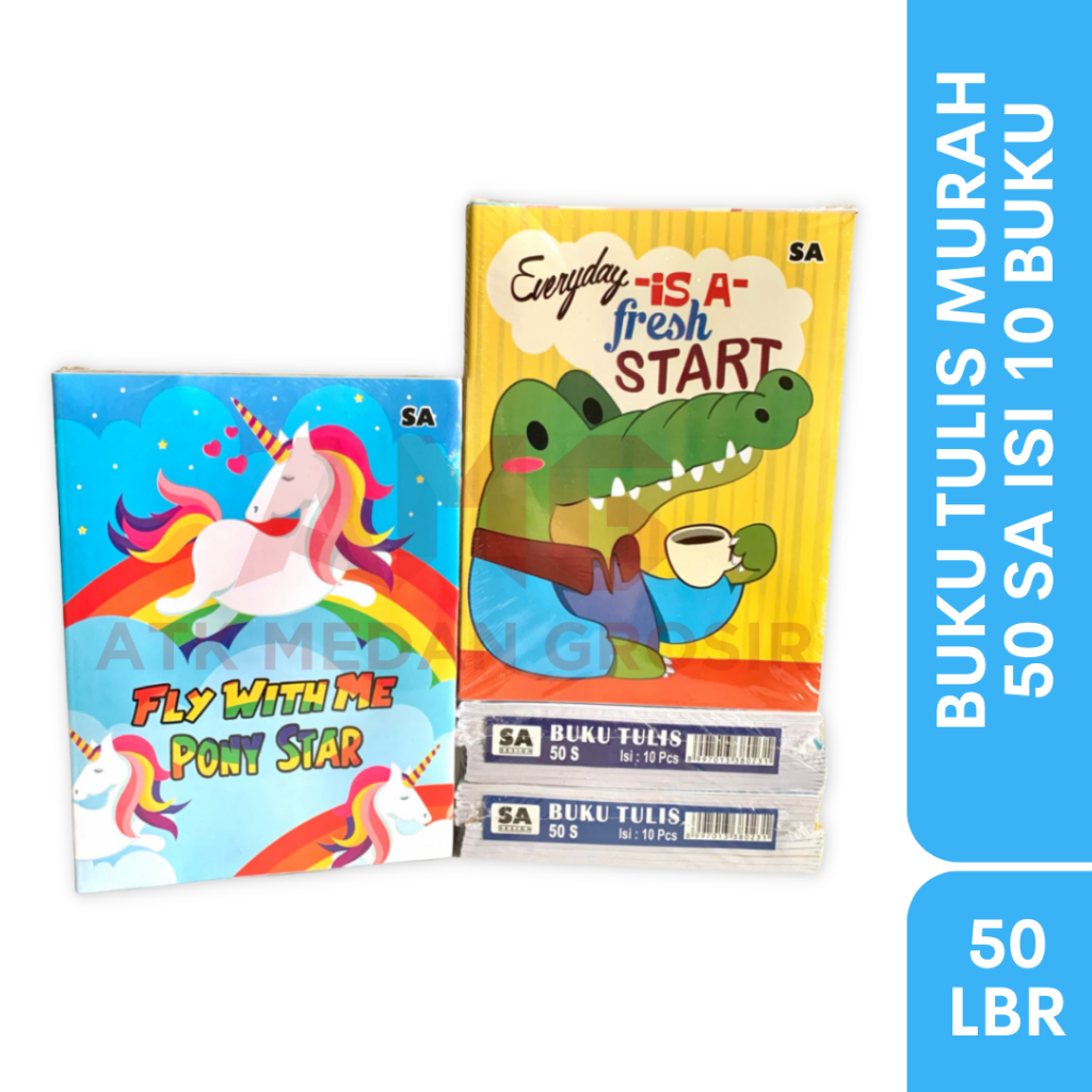 04.ATK MEDAN GROSIR- BUKU TULIS 50 LEMBAR 10 BUKU