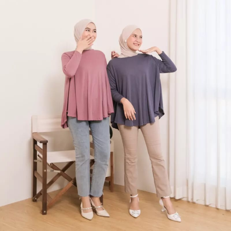 Olivia Blouse Top Knit BrnJayaStore