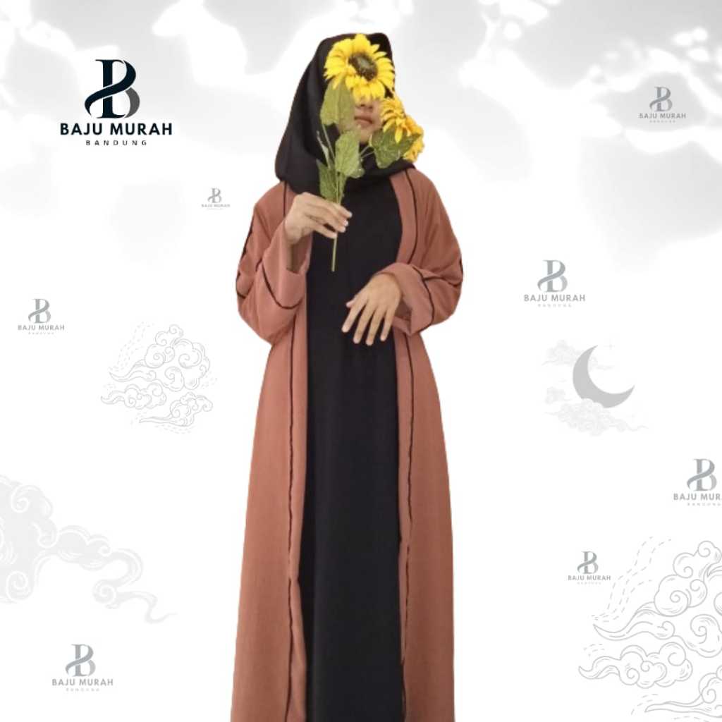 Gamis fanya abaya syar'i Cringkle Air Flow !