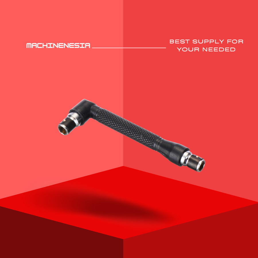 KUNCI PAS SHOK OBENG BENTUK L SIKU BENGKOK SOKET WRENCH 1/4 INCH