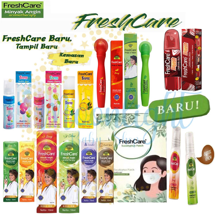 FRESH CARE Plossa Minyak Angin Aromatheraphy freshcare Roll On 10mL MIX Inhalant Press & Relax
