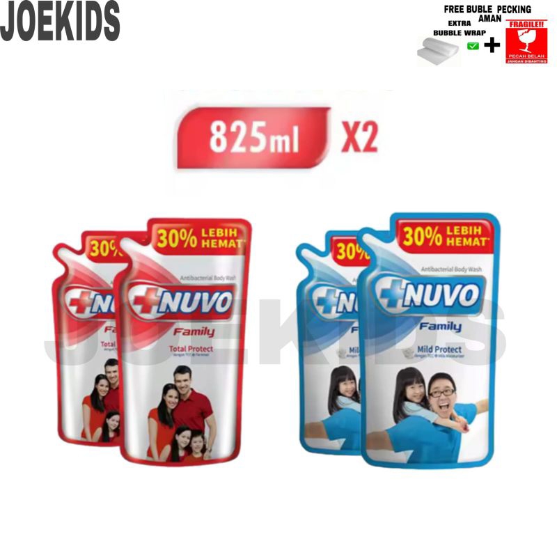 [ Paket Isi 2] Nuvo Sabun Mandi Cair Total Protek 825/Mild Protek 825