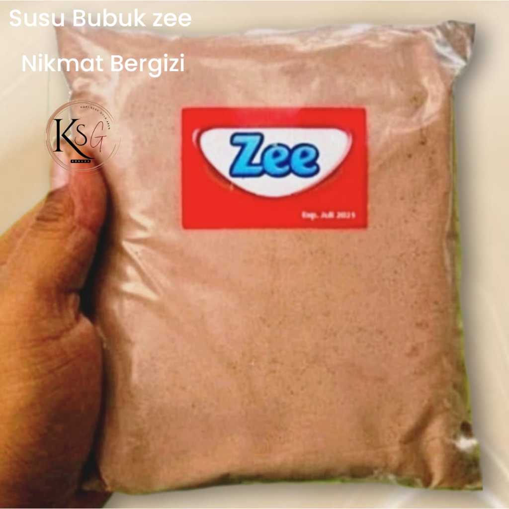 Susu Bubuk ZEe Milk Powder FullCream Rasa Coklat Repack Kiloan Kemasan 500gr Minuman Kekinian Lezat