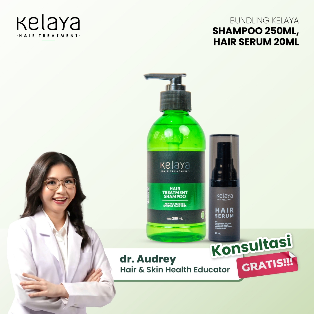 Kelaya Hair Treatment Shampoo 250 ml + Kelaya Hair Serum 20 ml