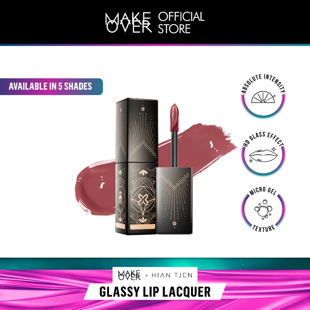 MAKE OVER Glassy Lip Lacquer X Hian Tjen - lip gloss Make Over